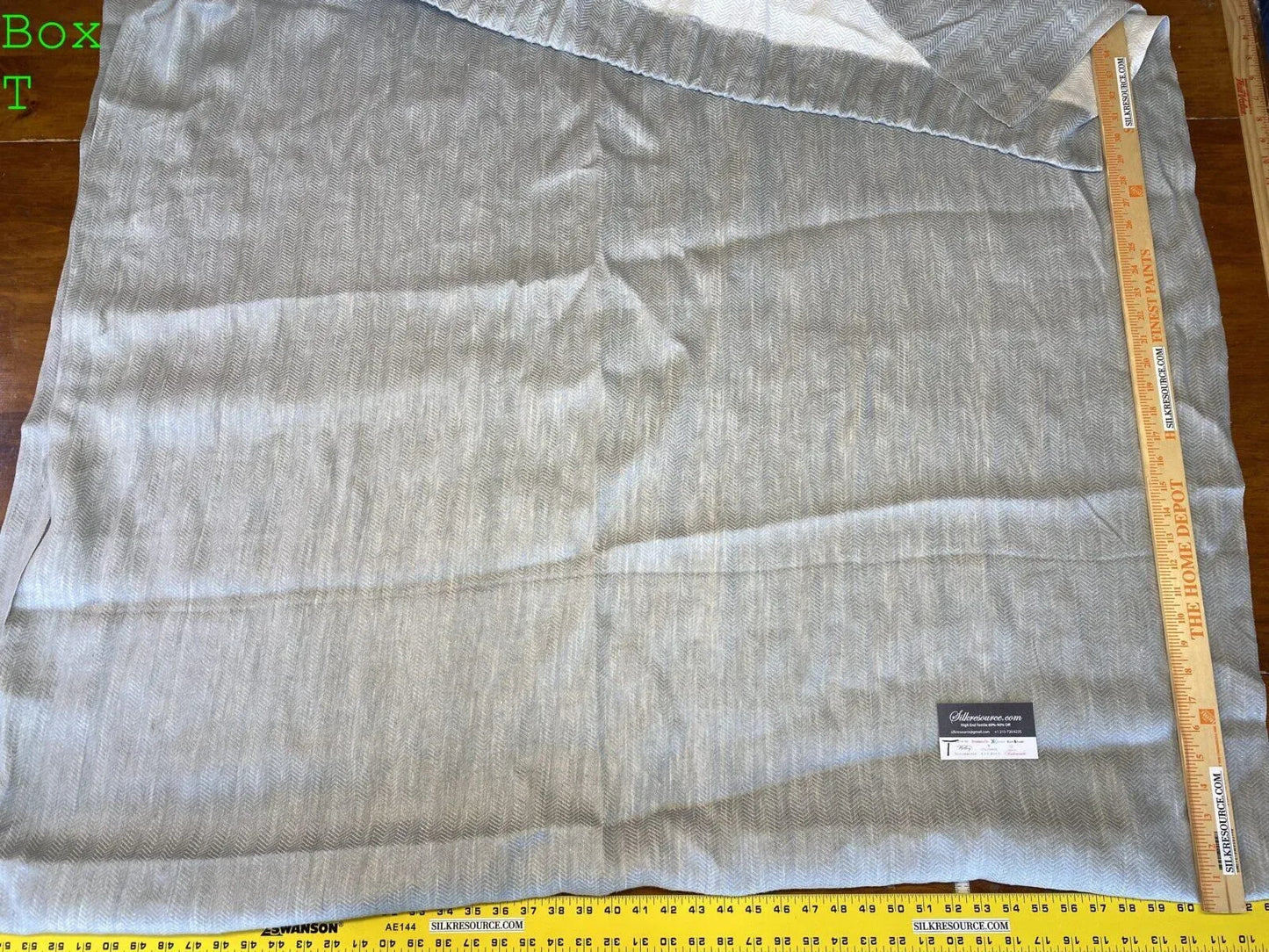 1 Boxt Scalamandre Square Showroom Sample 2.4yard Heavy Linen Blend