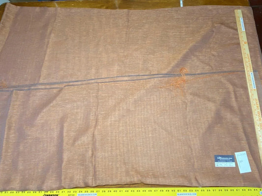 11 Boxu Scalamandre 3.1yd X 120"w Semi Sheer Orange Burnt Earth