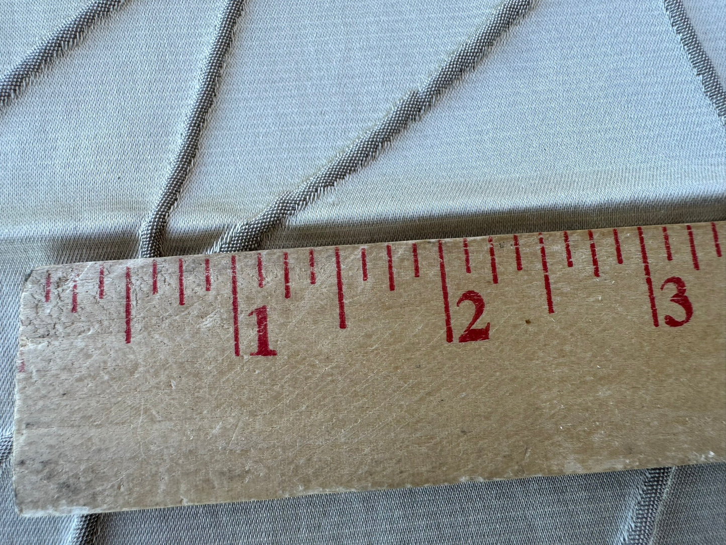 5 EV56 Square 24" x 25" Scalamandre Lelievre Paris Reso Email Cream White Large Jacquard Geometric