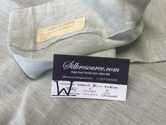 19 Boxw Scalamandre Square Showroom Sample Full Yard Linoin Duckegg