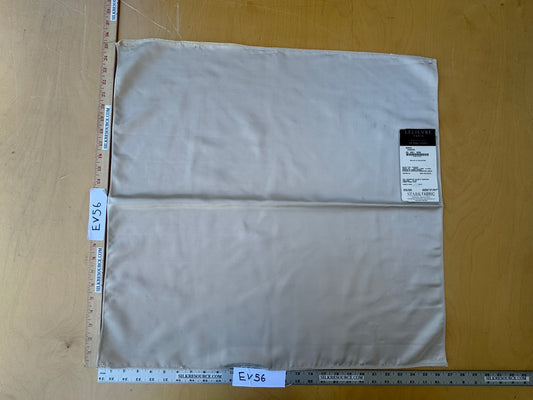 35 EV56 Square 25" x 26" Scalamandre Lelievre Paris Miroir Chanvre Cream Light Gray Solid Polyester MSRP USD374/y