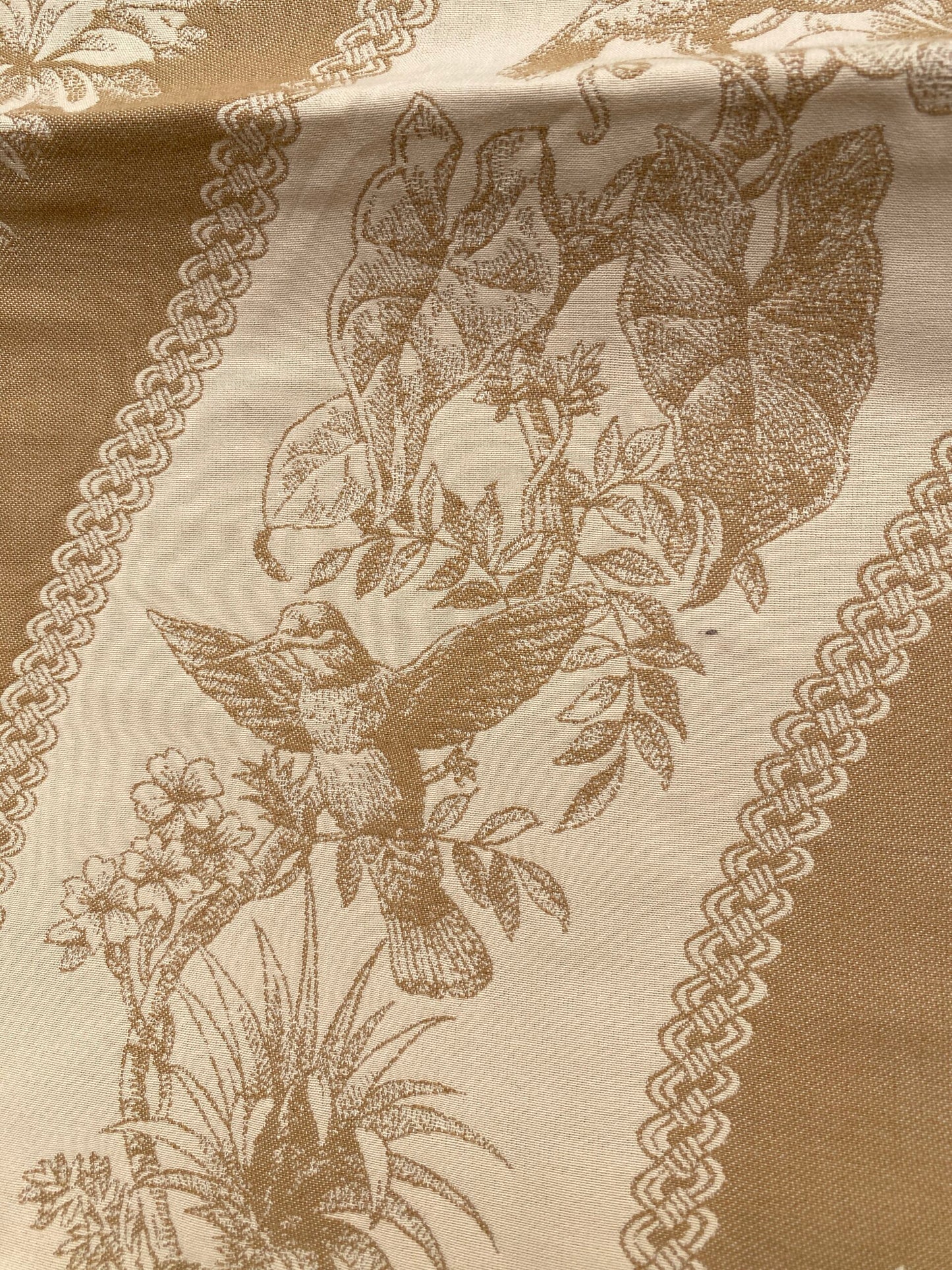 44 Berkbox86 Square Jacquard by Scalamandre Jangala Sahara Beige Safari Animal Leopard Monkey Hummingbird Cotton MSRP USD 320/Y