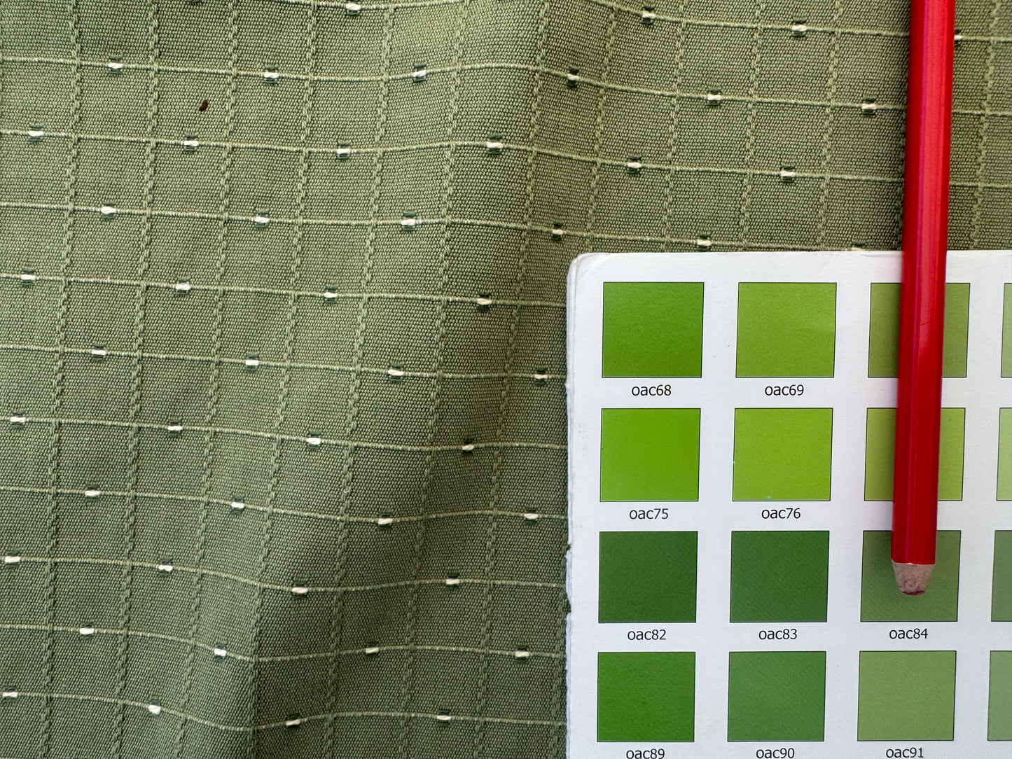 Scalamandre Casino Sage White on Green 100% Cotton Circle Small Scale - By the yard