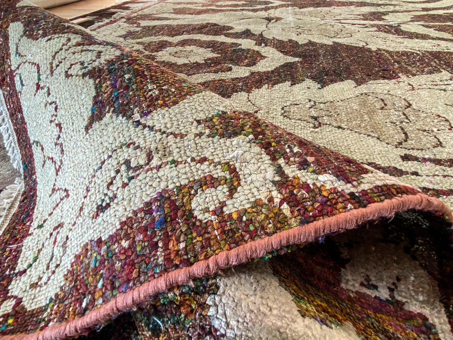 Stark Ciudad Madero Olive Green Silk Rug Hand Knotted Classic Medallion Damask 8x10' MSRP USD16200