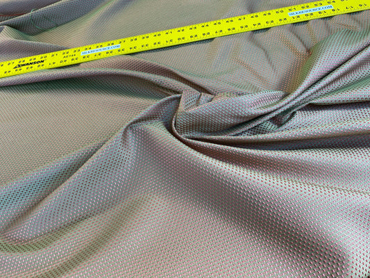 Scalamandre Tanya Watermelon Silk Cotton Mini Texture Dot Red Pink Green MSRP USD 256/Y