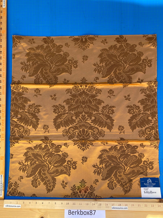 23 Berkbox87 Square Jacquard by Tassinari & Chatel Mortemer Cuivre Brown Damask MSRP USD 300+/y