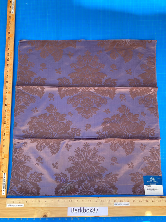 26 Berkbox87 Square Jacquard by Tassinari & Chatel Mortemer Laporin Purple Damask MSRP USD 300+/y