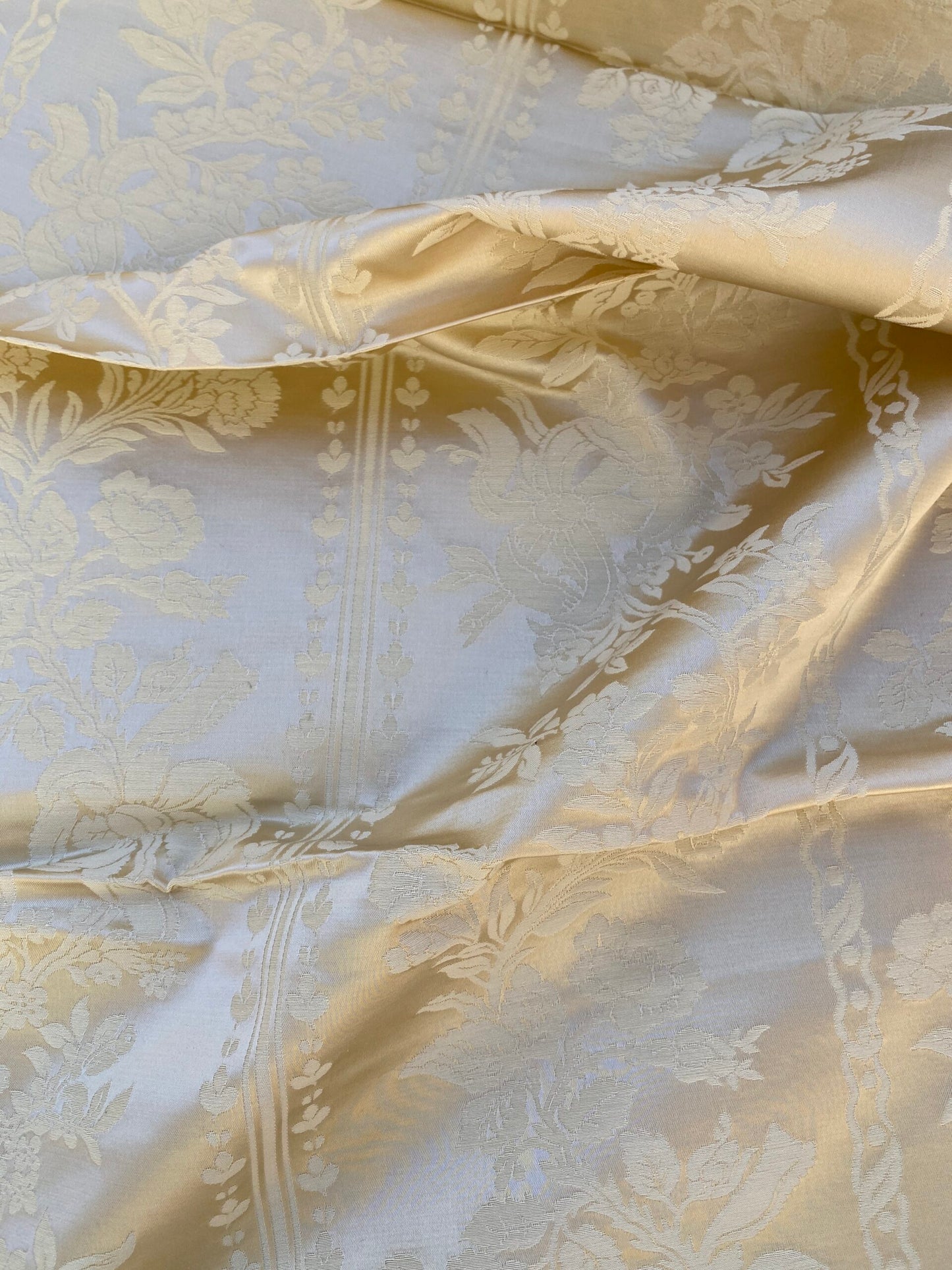 28 Berkbox87 Square Jacquard by Lelievre Valognes Ivoire Beige damask French Neoclassical Floral Stripe MSRP USD300+/y