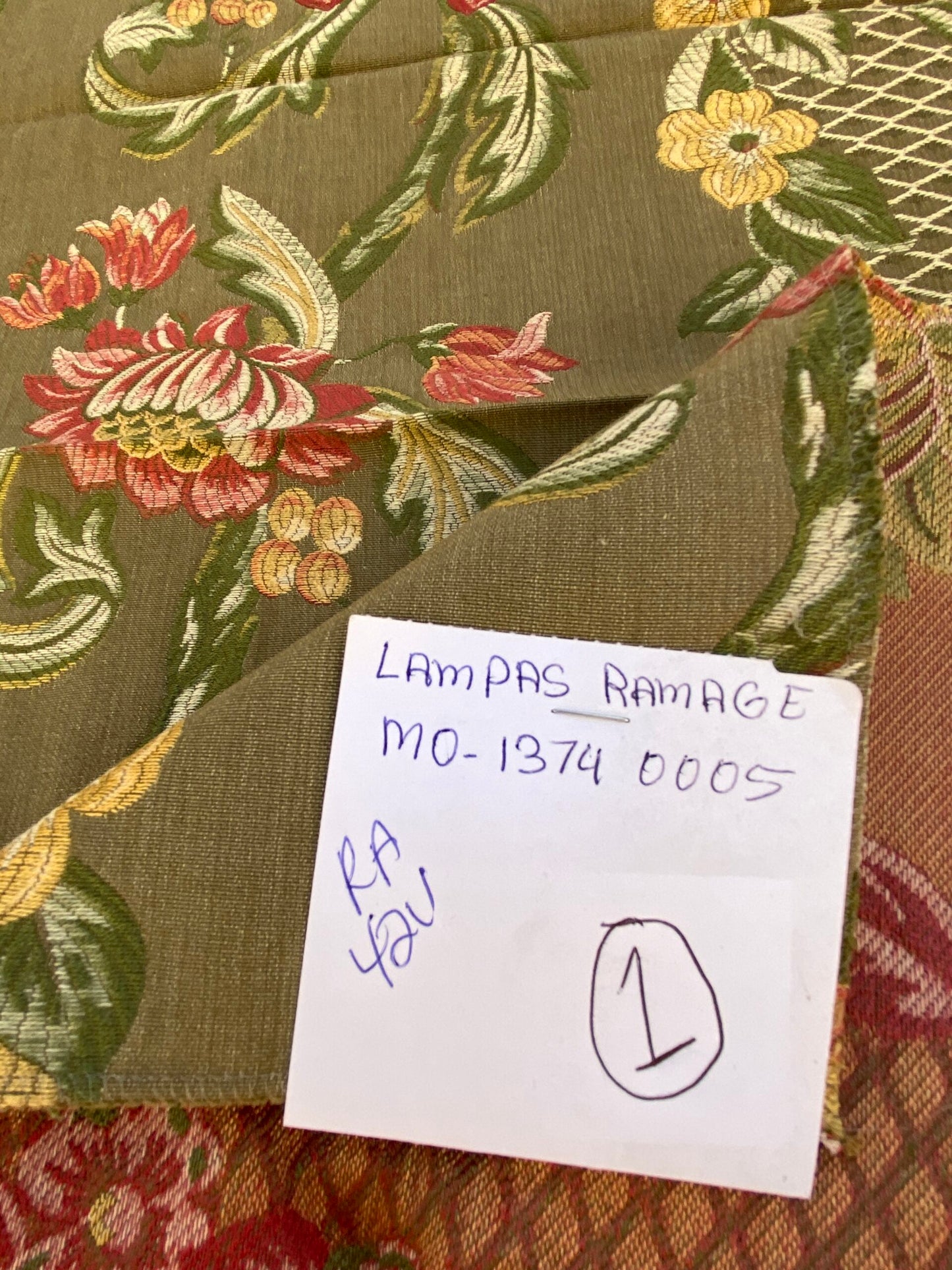 30 Berkbox87 Square Jacquard by Scalamandre Grey Watkins Lampas Ramage Olive Grey Watkins Floral Stripe MSRP USD 272/Y