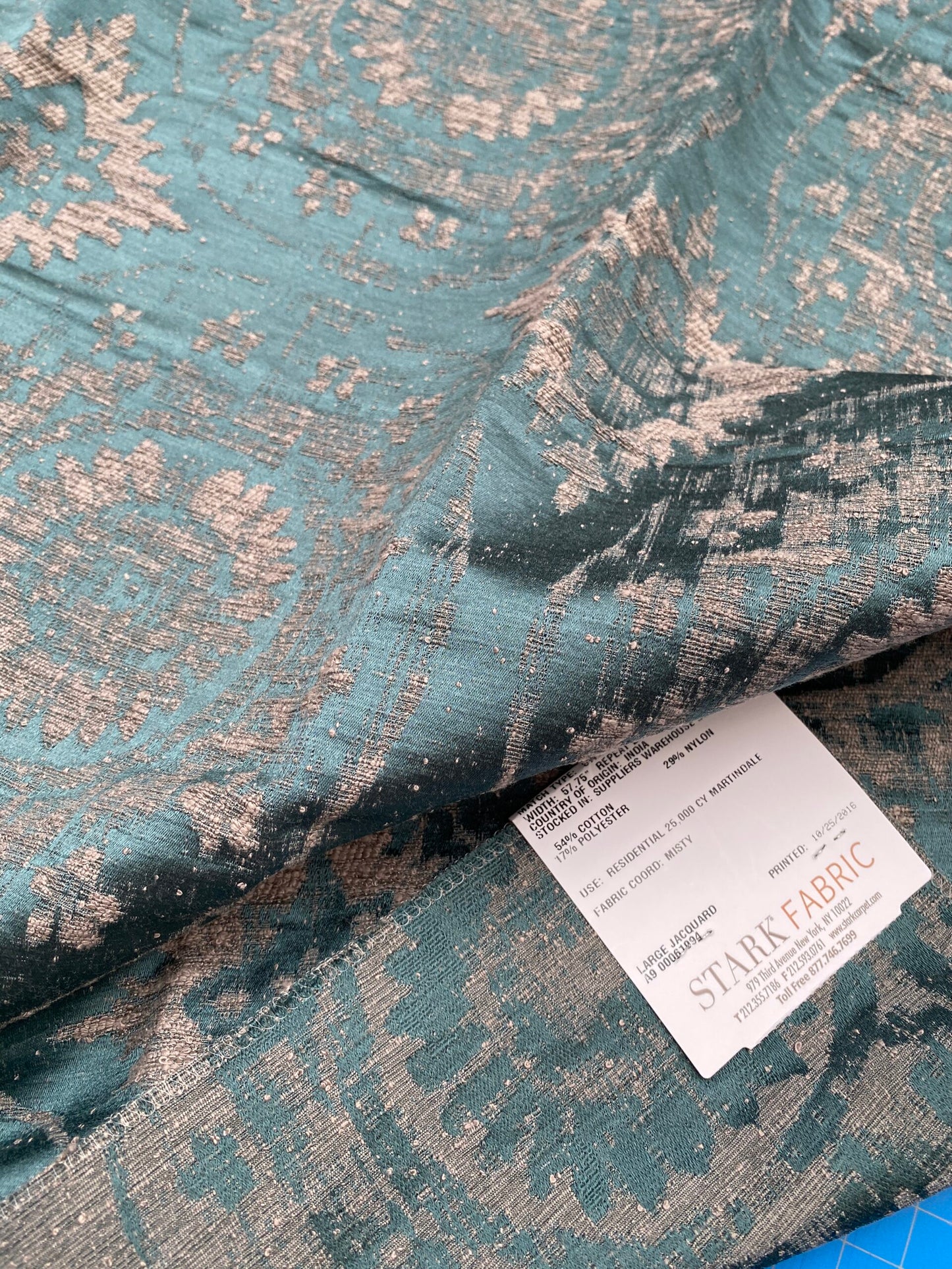 4 Berkbox88 Square Woven by Aldeco MANDALA Baltic on Taupe Medallion MSRP USD258/y