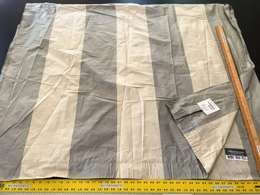 7 Berkbox52 2.4 yard Scalamandre Grande Rayure Gray & Cream Stripe