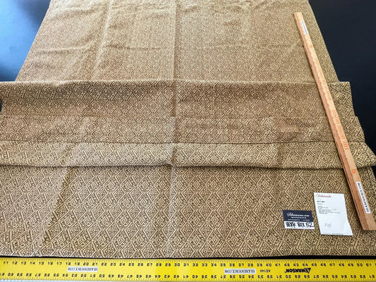 23 Berkbox52 2.4 yard Scalamandre Segovia Brocatelle Tan on Bronze Strie MSRP USD 300+