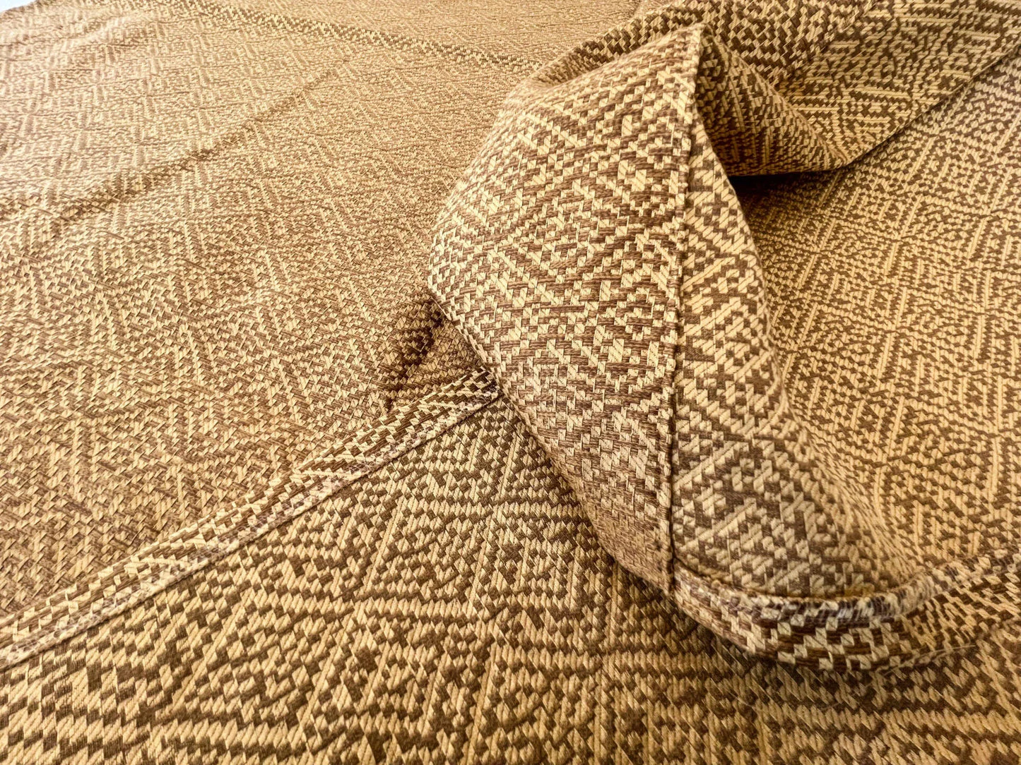 23 Berkbox52 2.4 yard Scalamandre Segovia Brocatelle Tan on Bronze Strie MSRP USD 300+