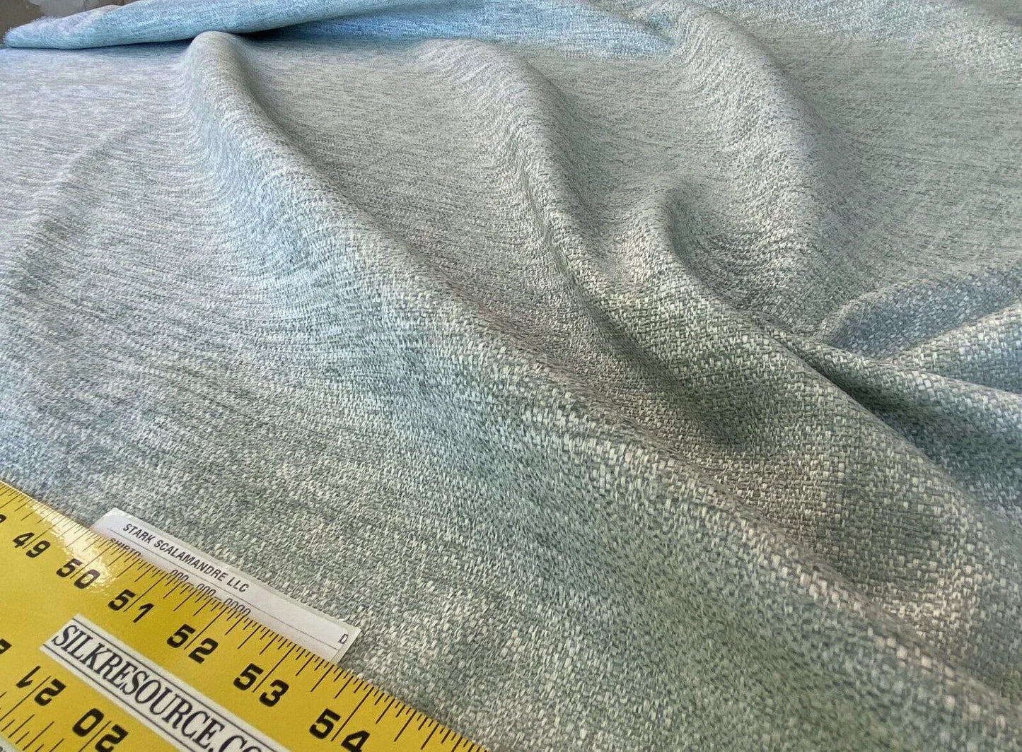 Scalamandre " Rodanthe Seaglass Heavy Texture Green Aqua Silky Chenille MSRP USD 232/yard