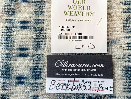 Scalamandre Nebula-GX Indigo Woven - 1 Yard