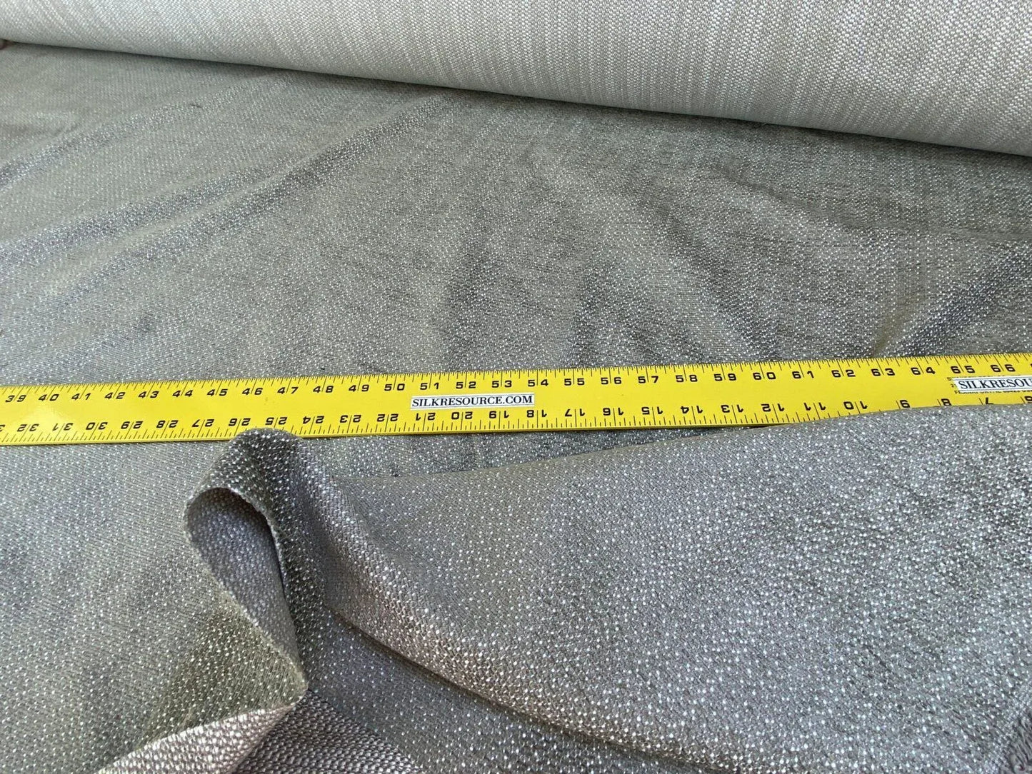 by yard Scalamandre San Miguel Texture Driftwood Chenille Heavy Grey Beige Chenille MSRP USD 216/Y