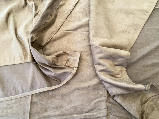 5 Berkbox64 Finished Drapery 2.4yard Scalamandre Velvet Brown with Plain design