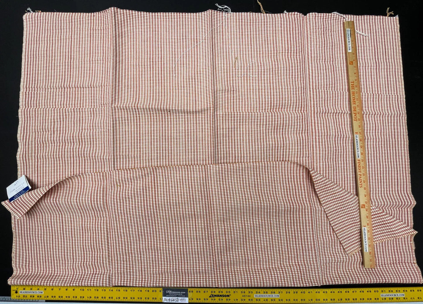 10 Berkbox58 1.5yard Scalamandre MAGPIE Clementine Jacquard Orange Plaid Check MSRP USD214/y