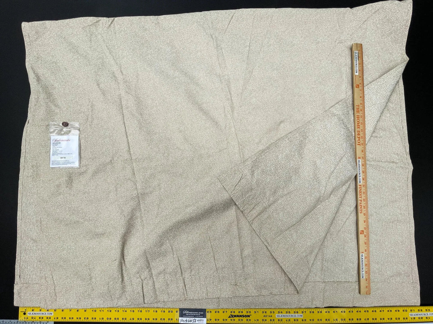 12 Berkbox58 2.4yard Scalamandre SHAGREEN Champagne Beige Animal Skin Texture MSRP USD250/y