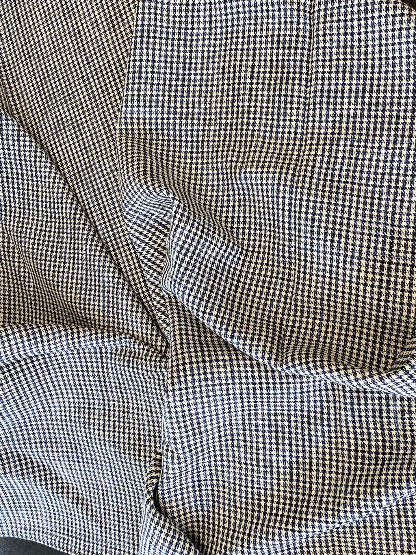 14 Berkbox64 Finished Drapery 2.4yard Scalamandre BANBURY STRIE CHECK Indigo MSRP USD264/y