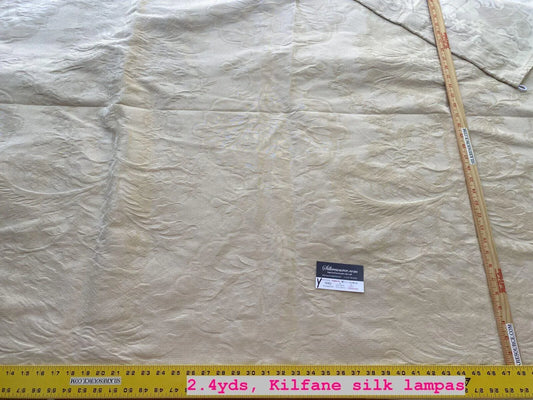 Scalamandre Kilfane Silk Damask - Beige