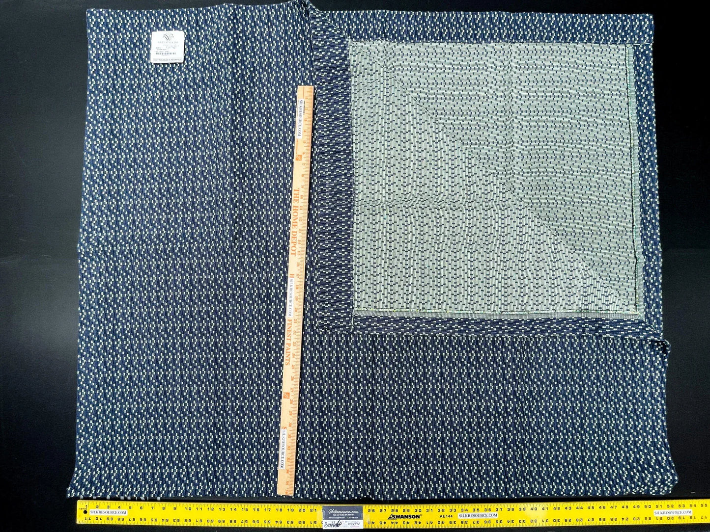 6 Berkbox60 2.4 yard Scalamandre NORITA Ocean Deep Navy Blue Dots MSRP USD144/y