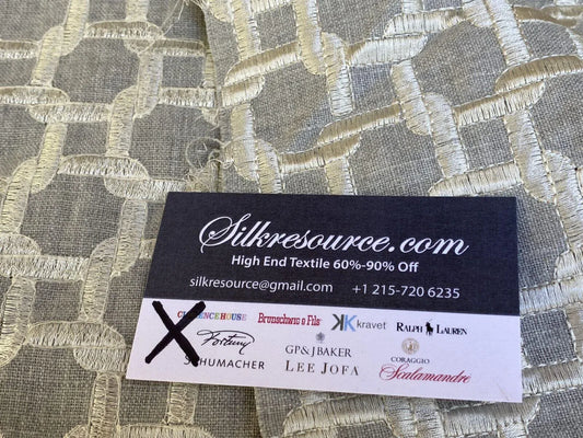 11 Boxx Scalamandre 1.4 Yards Gray Squares