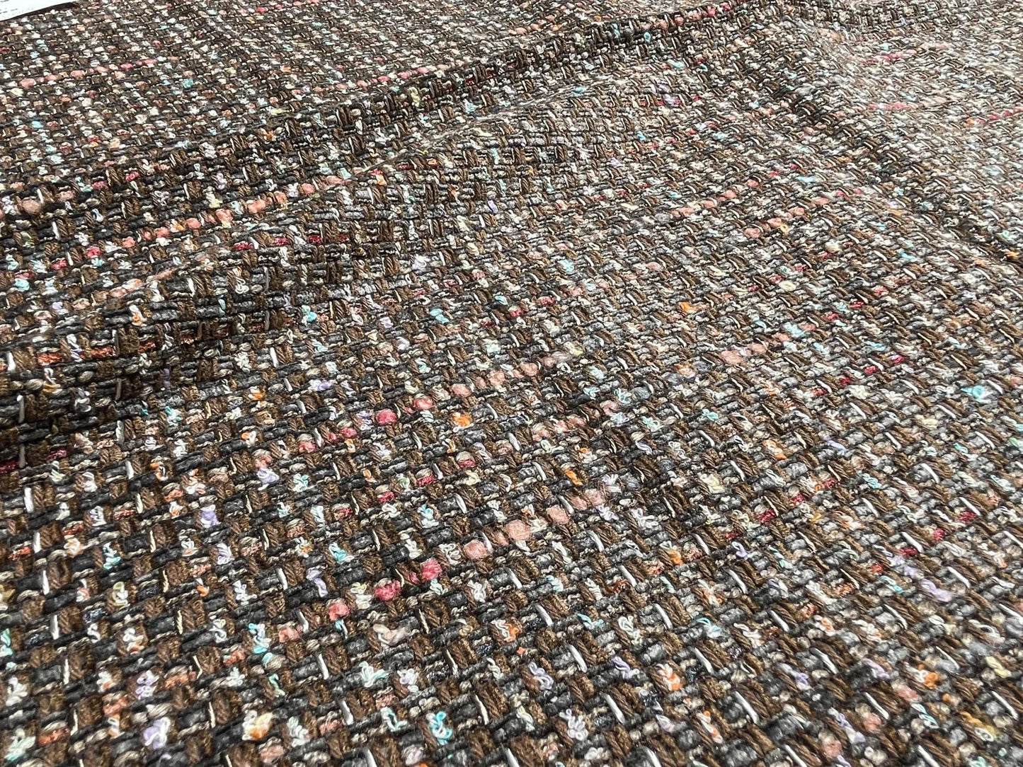 13 Berkbox61 27"x27" yard Scalamandre Square CONFETTI BROWN Woven MSRP USD340/y