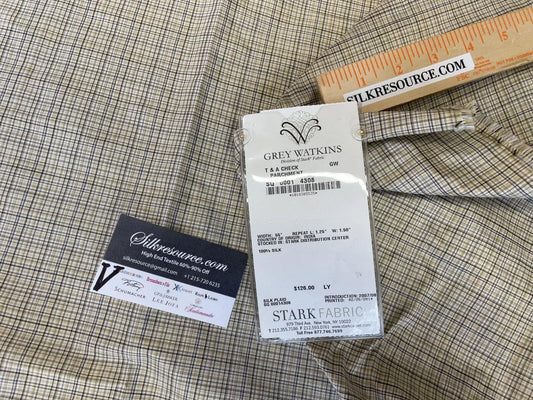 15 Boxv Scalamandre Square Showroom Sample 2.2 Yard Checkered Print