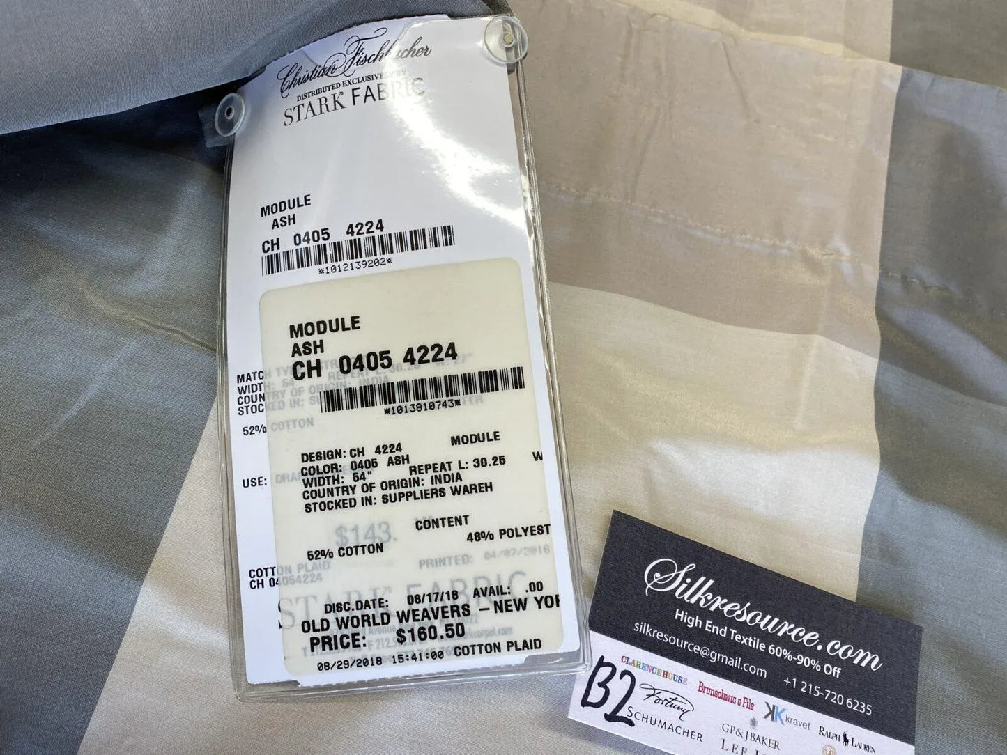 1 Berkbox2 Scalamandre 2.4 Yards Module Ash