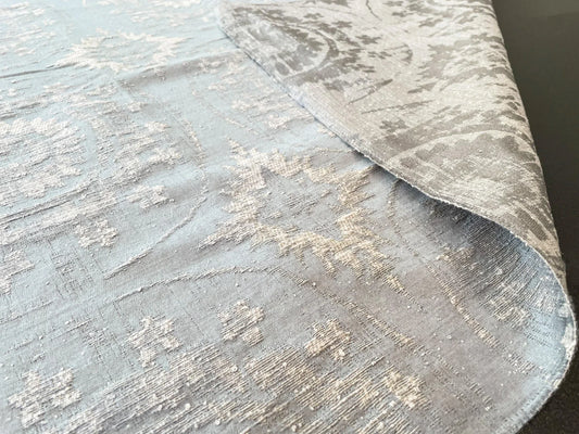 29 Berkbox65 27"x27" SQUARE Scalamandre MANDALA Gray Beige Medallion MSRP USD258/y