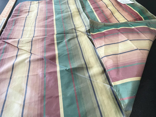 2 Berkbox66 26"x26" SQUARE Scalamandre CANDICE STRIPE MULTI