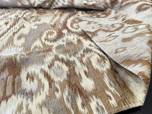 3 Berkbox66 25"x27" Scalamandre KALASIN WHEAT Silk Ikat MSRP USD726/y