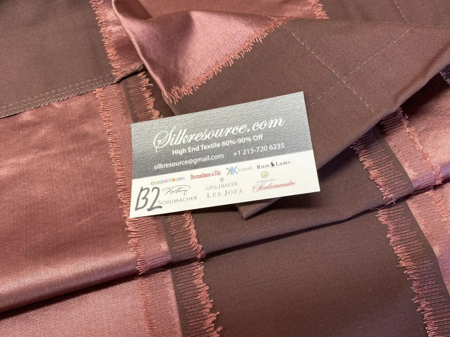 9 Berkbox2 Scalamandre 2.4 Yards Striped Vibrant/dull Purple