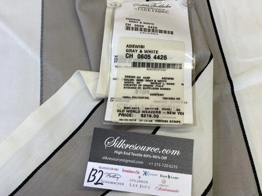 11 Berkbox2 Scalamandre 2.4 Yards Adewisi Gray & White