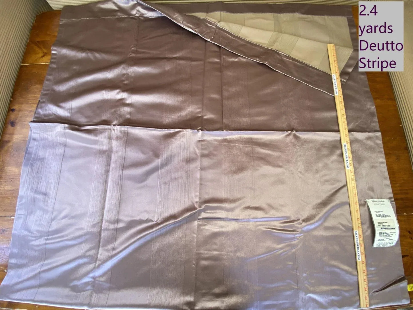 12 Berkbox2 Scalamandre 2.4 Yards Duetto Stripe Thistle