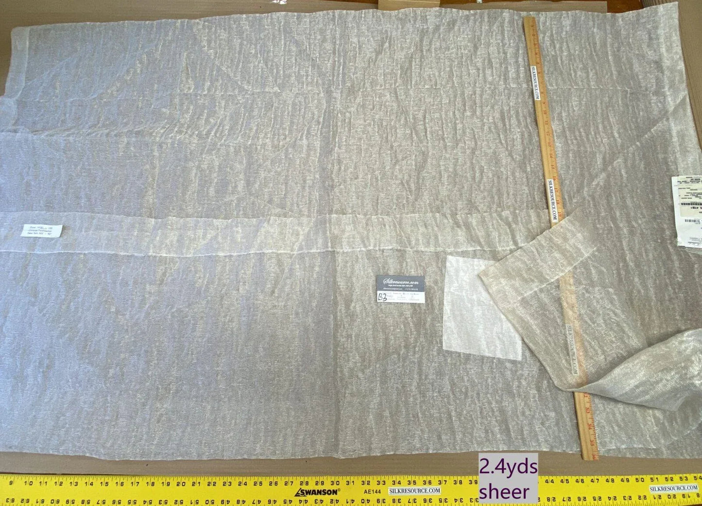 3 Berkbox3 Scalamandre 2.4 Yards Dune Sheer Cinder