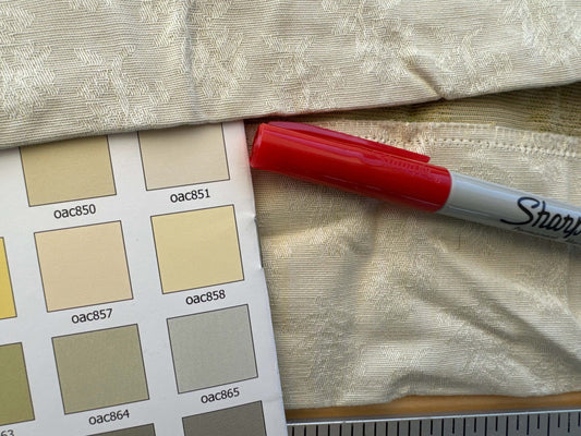 3 EV38 Scalamandre Petite Fleur Strie Cream Floral Small Scale Strie 2.4y MSRP USD318/y