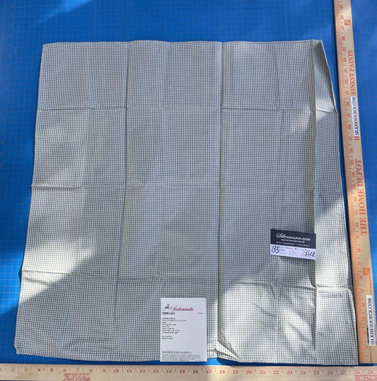 Scalamandre Astor Check Dobby Silk - Light Green And White