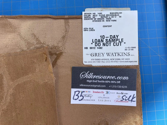 7 Berkbox5 Scalamandre Silk Square Gray Watkins Brown