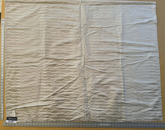 5 EV38 Scalamandre Desert Mirage Platinum Cream Beige Jacquard Abstract Viscose Polyester MSRP USD 252/y 1.2yards Stain