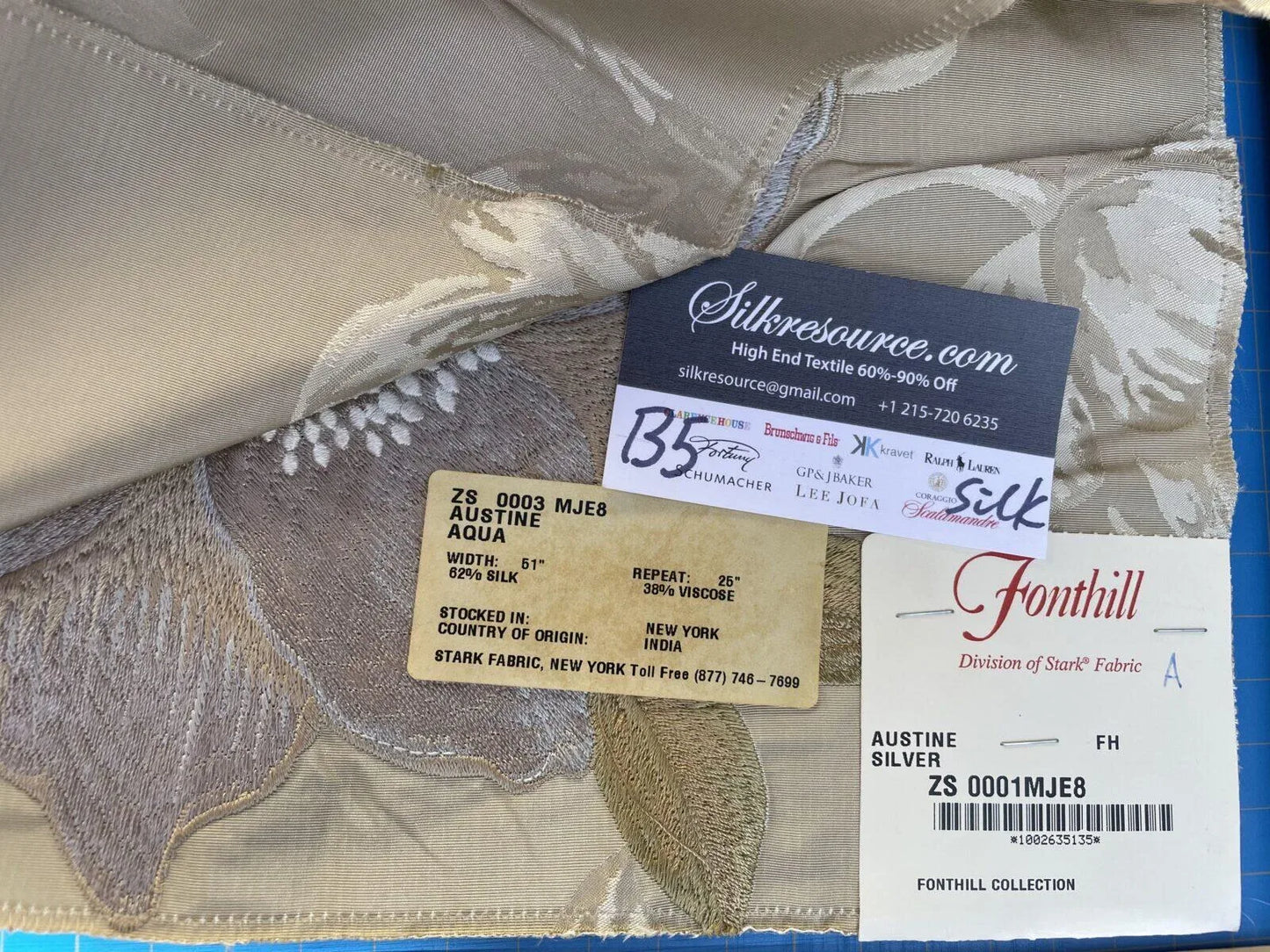 23a Berkbox5 Scalamandre Silk Square Austine Silver