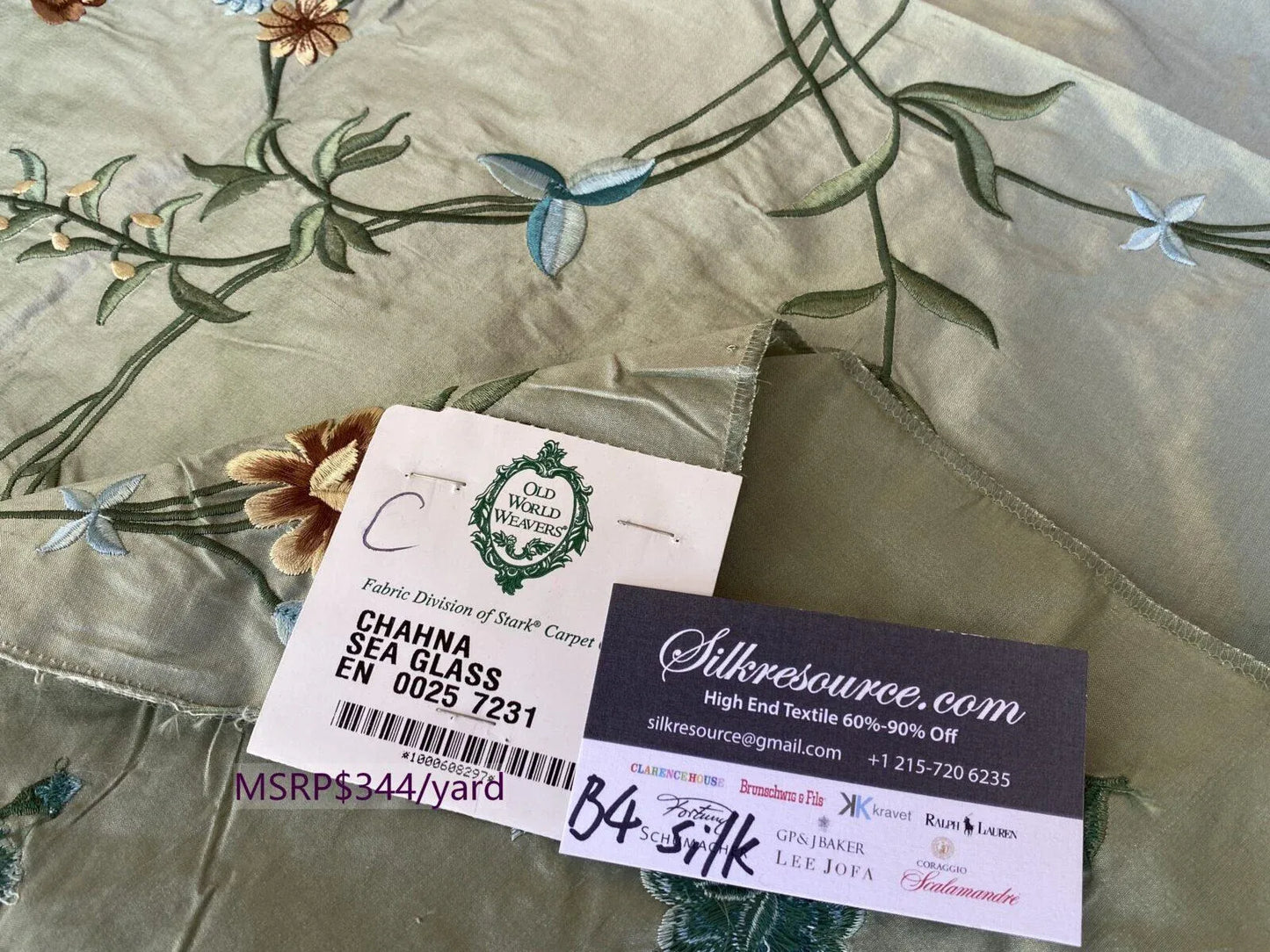 4c Berkbox4 Scalamandre Silk Square Chahna Sea Glass
