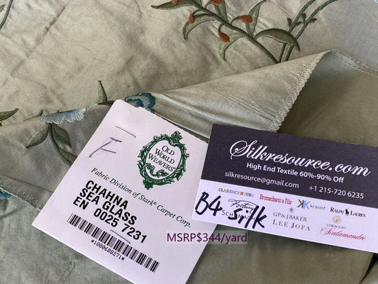 12 Boxr Scalamandre 2.4y Clash Indigo Blue Hand Dyed Textile Heavy MSRP USD 363/Y