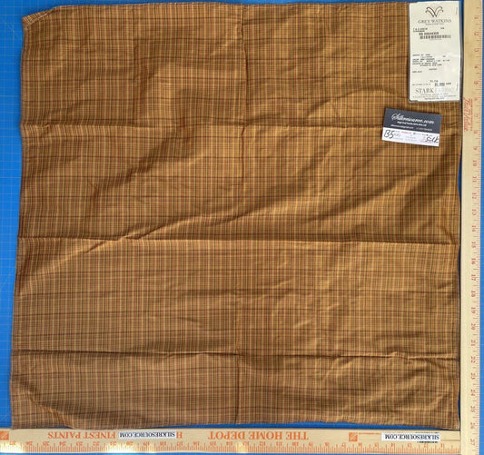 29 Berkbox5 Scalamandre Silk Square T & A Check Cinnabar