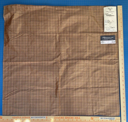 32a Berkbox5 Scalamandre Silk Square T & A Check Old Rose