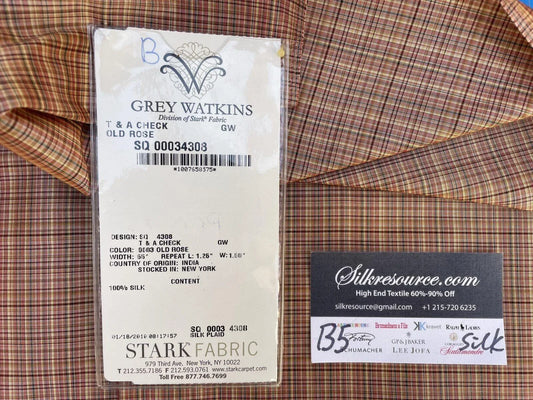 32b Berkbox5 Scalamandre Silk Square T & A Old Rose