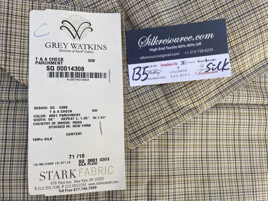 36c Berkbox5 Scalamandre Silk Square T & A Parchment