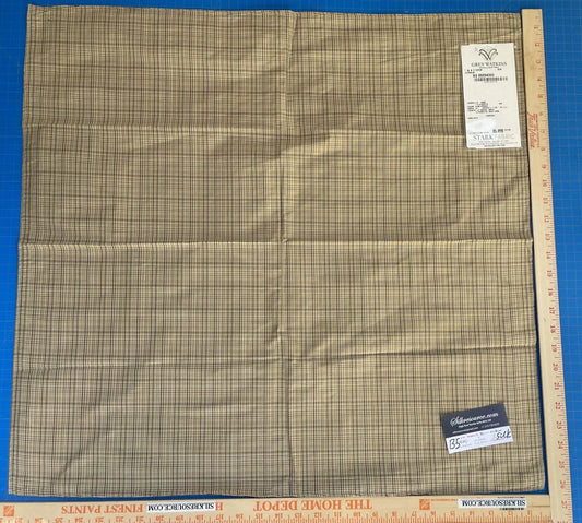 40a Berkbox5 Scalamandre Silk Square T & A Check Staw