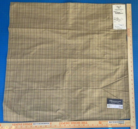 40b Berkbox5 Scalamandre Silk Square T & A Check Staw